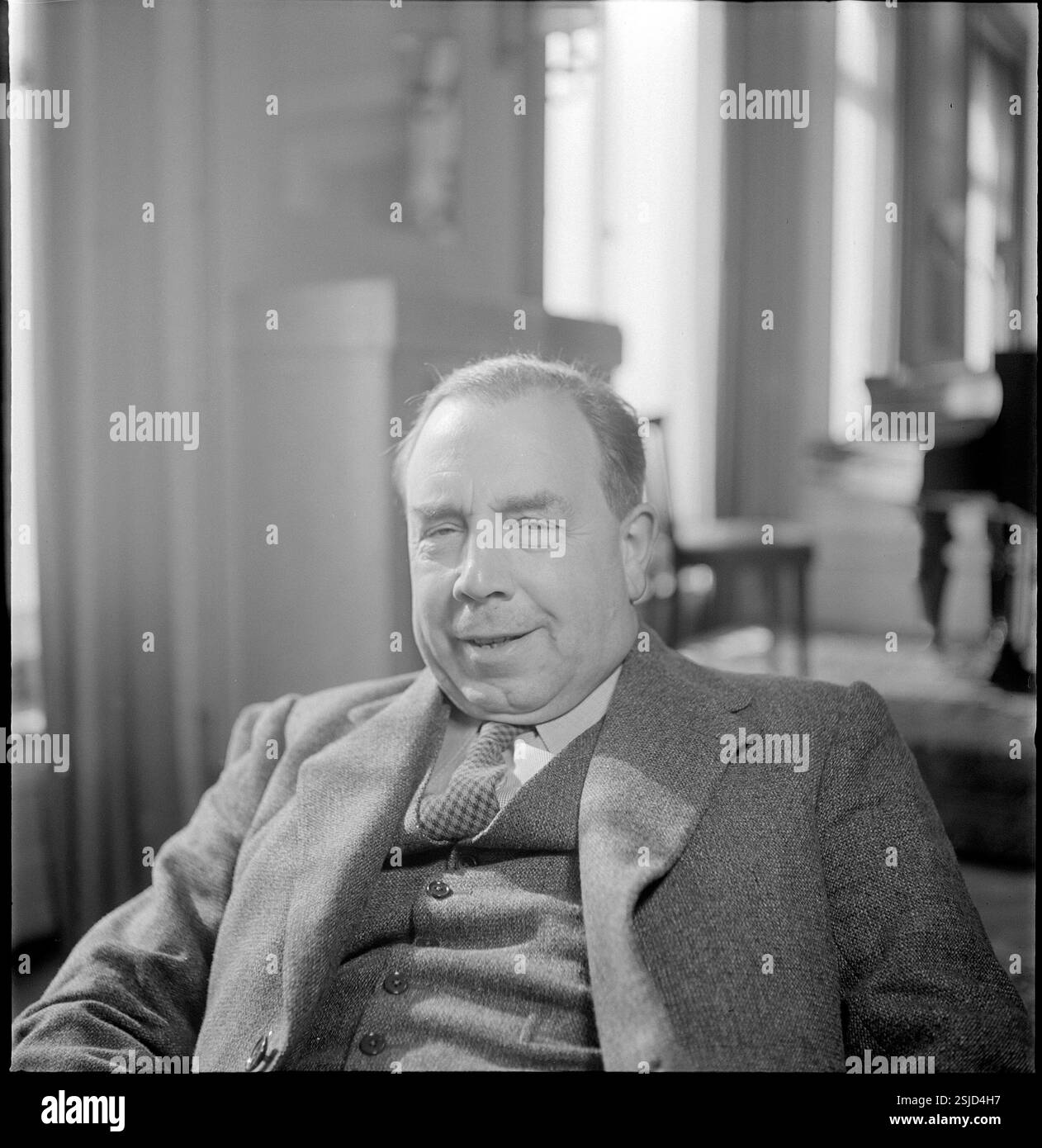 --- John Boyton Priestley, 1946#John Boyton Priestley, 1946- RDB BY DUKAS Stock Photo