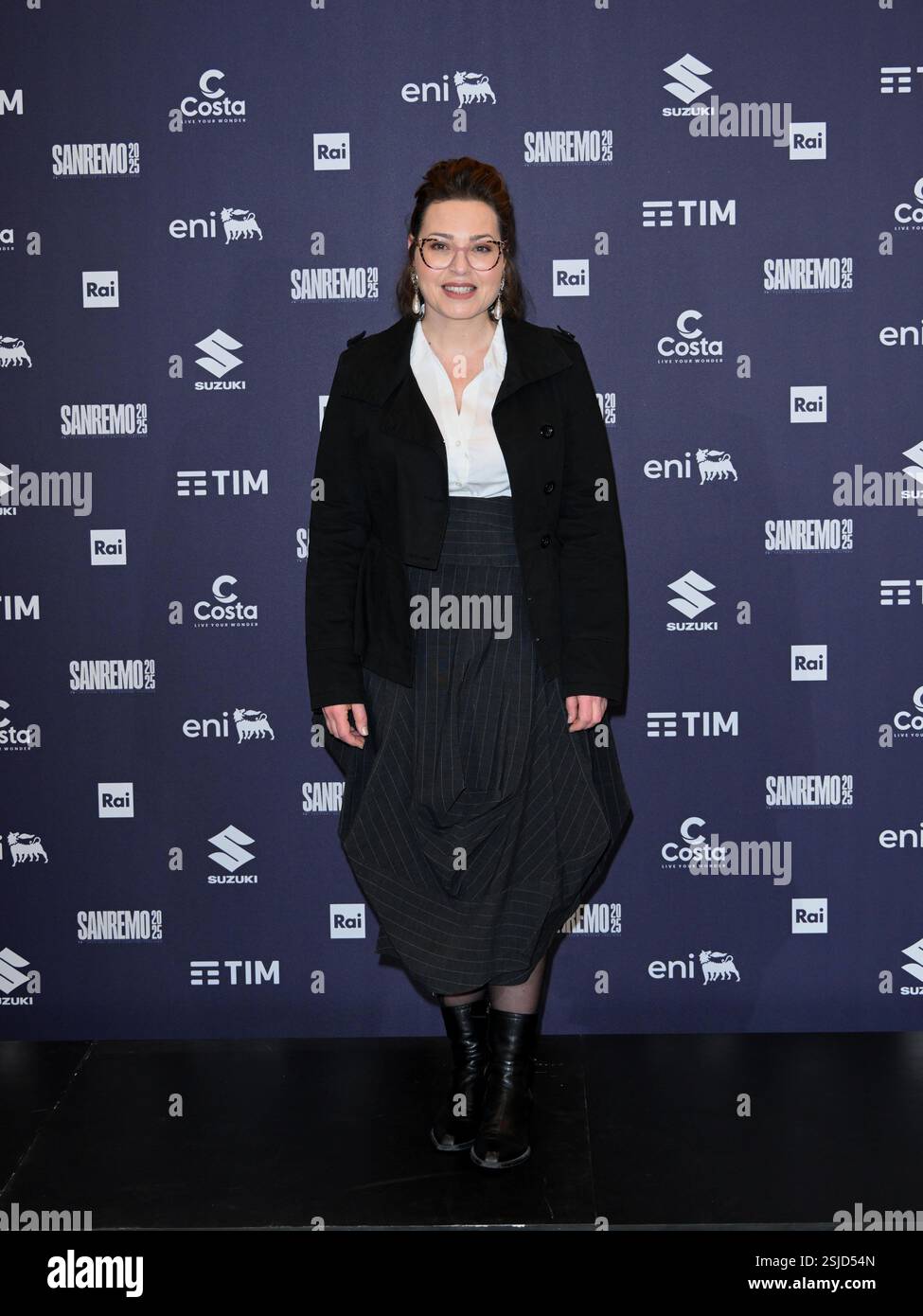 Sanremo, Italy. 11th Feb, 2025. Photocall Noa, Mira Awad. In the photo ...