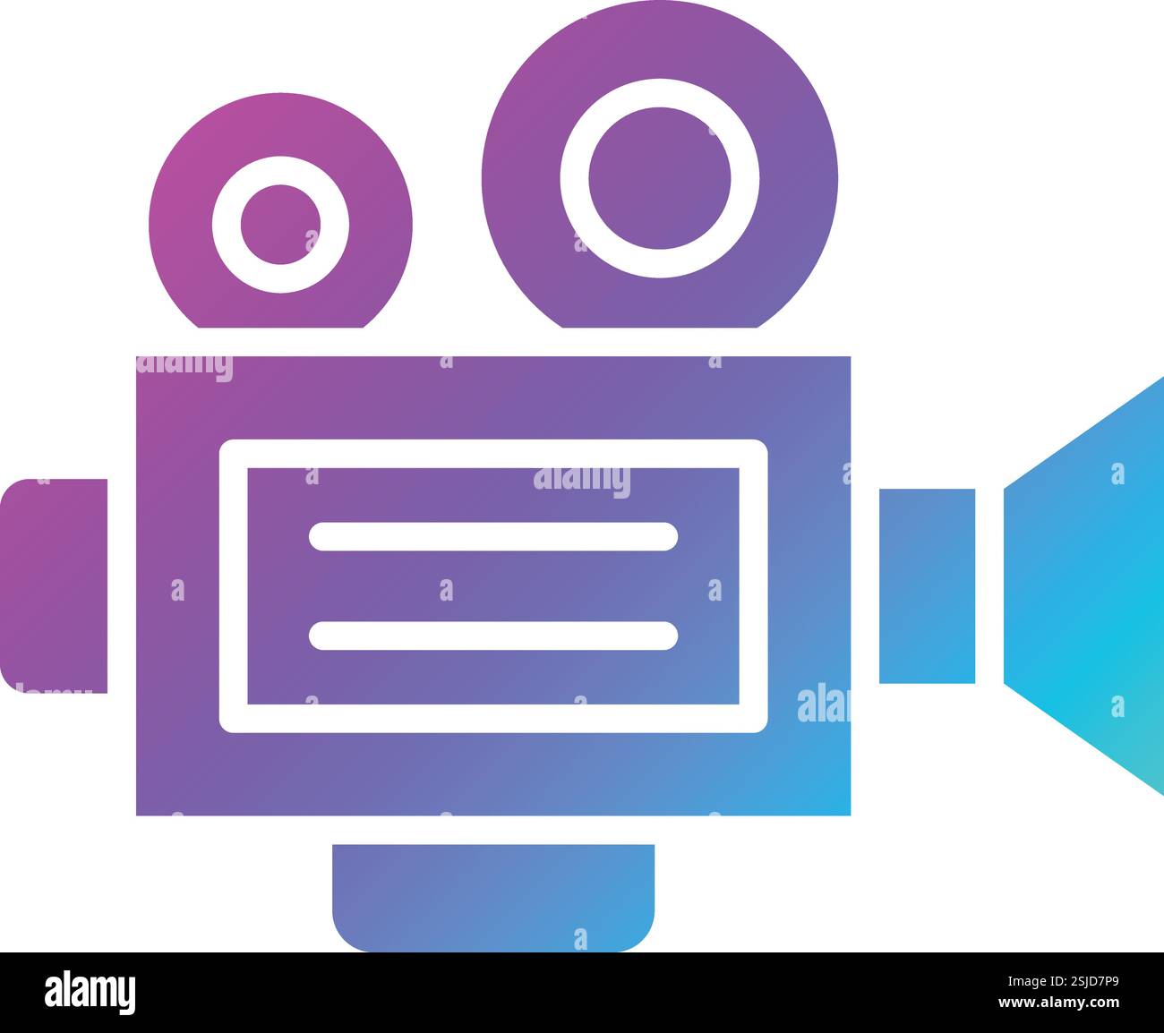 Movie camera Vector Icon Design Illustration Stock Vector