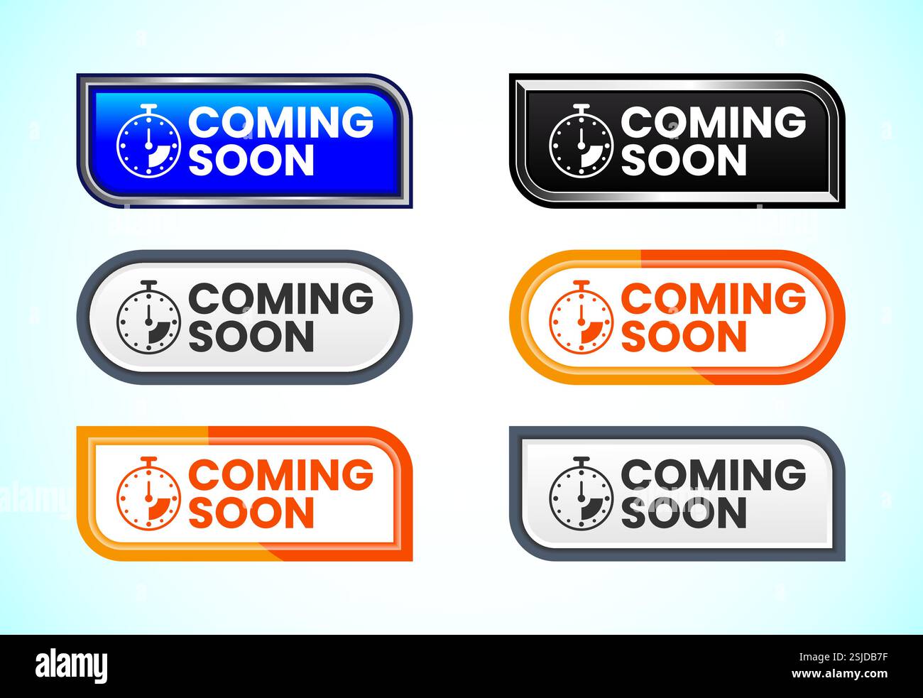 Advertising coming soon button design illustration, Promotion sign ...