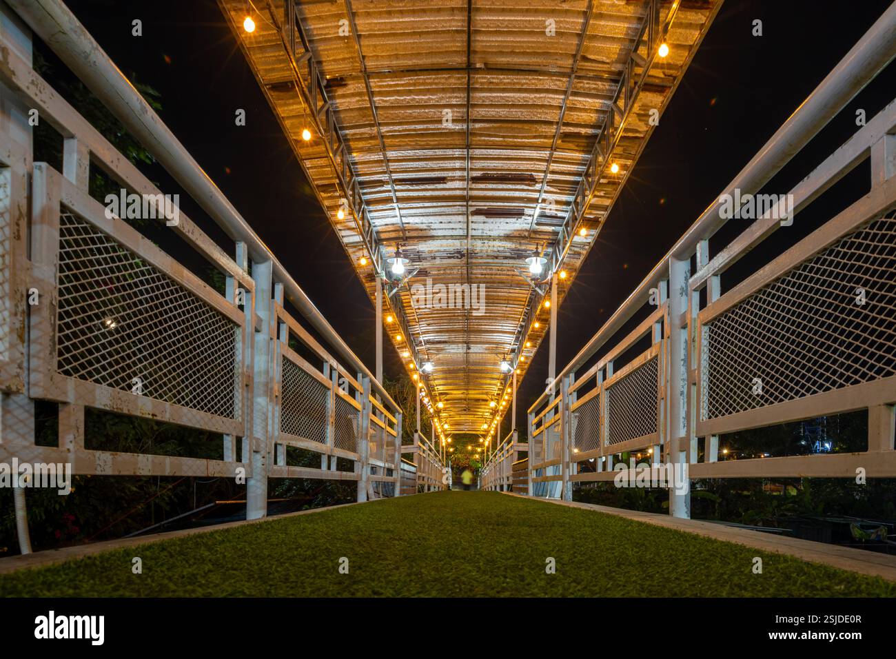 Steel railing pedestrian bridge hi-res stock photography and images - Alamy
