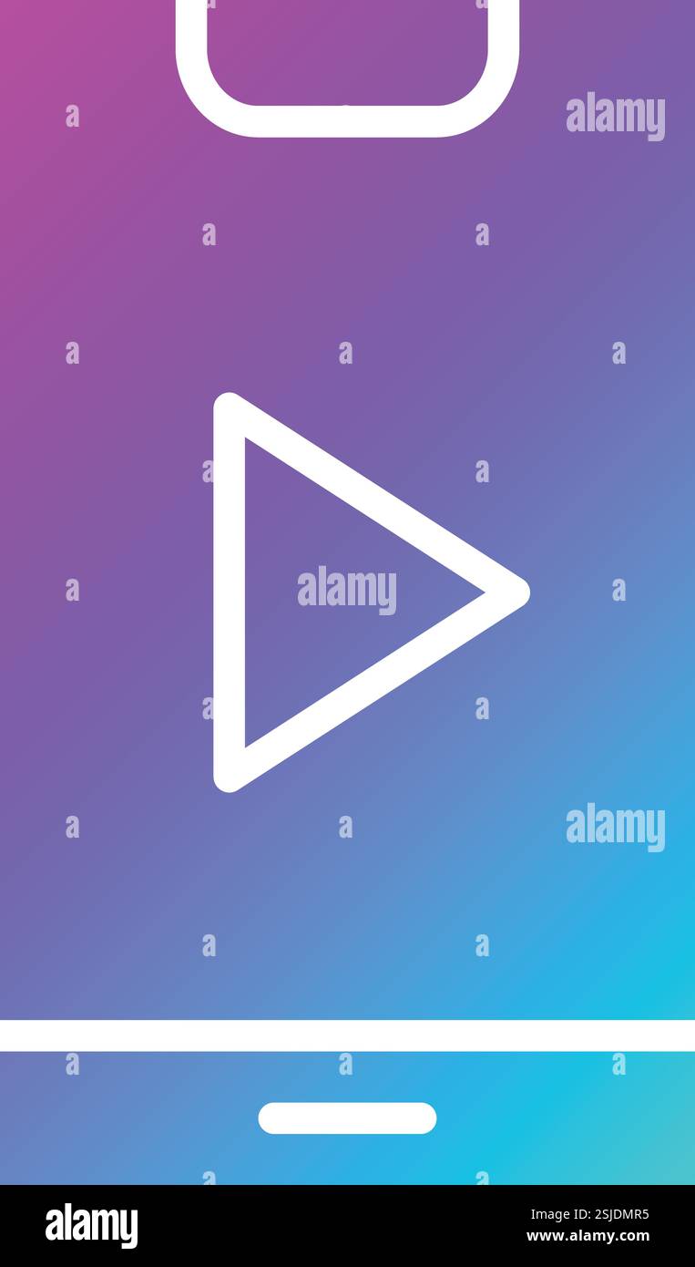 Video Vector Icon Design Illustration Stock Vector
