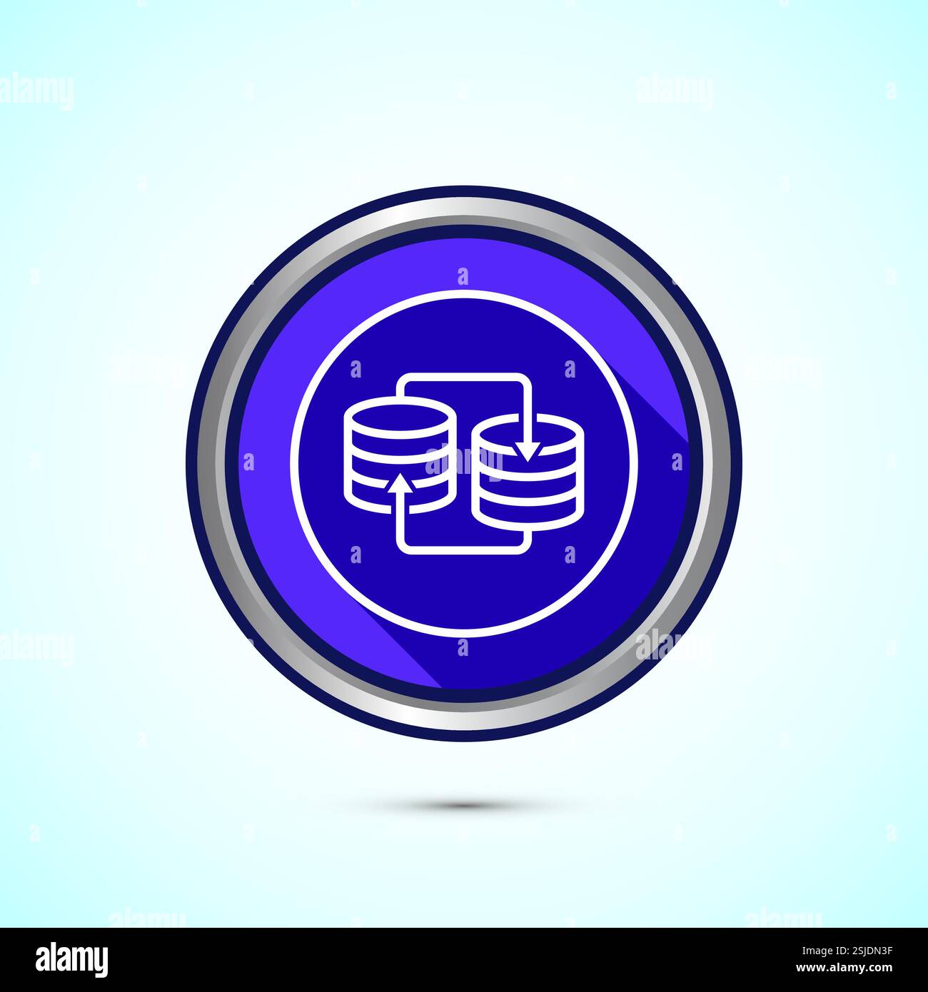 Data exchange icon design illustration, Data transfer sign for apps and ...