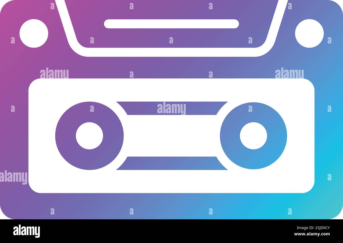 Casette Vector Icon Design Illustration Stock Vector Image & Art - Alamy