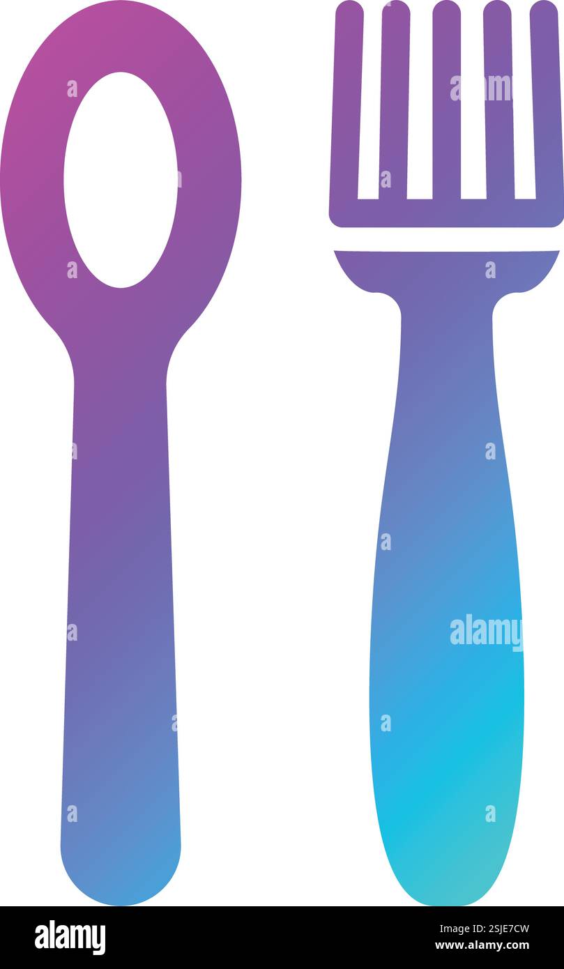 Cutlery Vector Icon Design Illustration Stock Vector