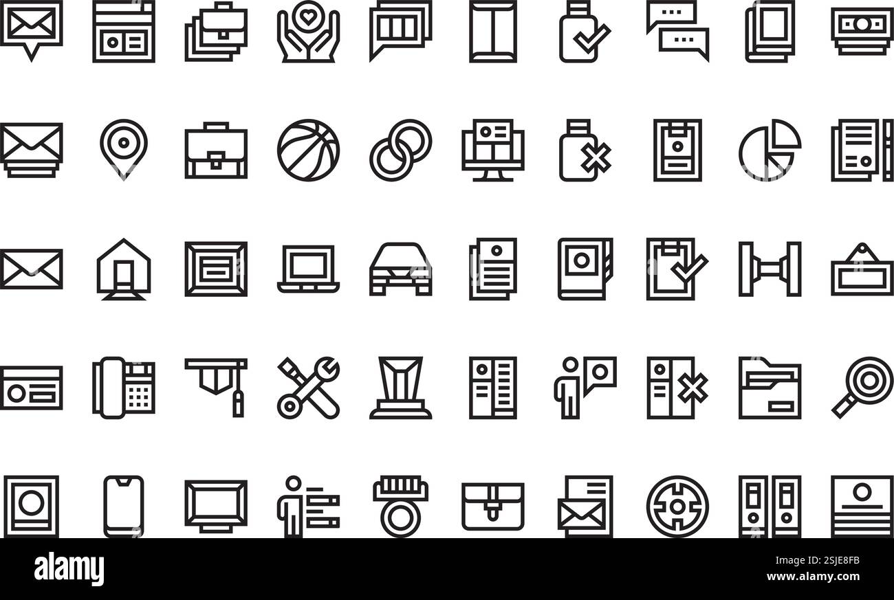 High-Quality Vector Icons Collection with Editable Stroke. Ideal for Professional and Creative Projects. Stock Vector