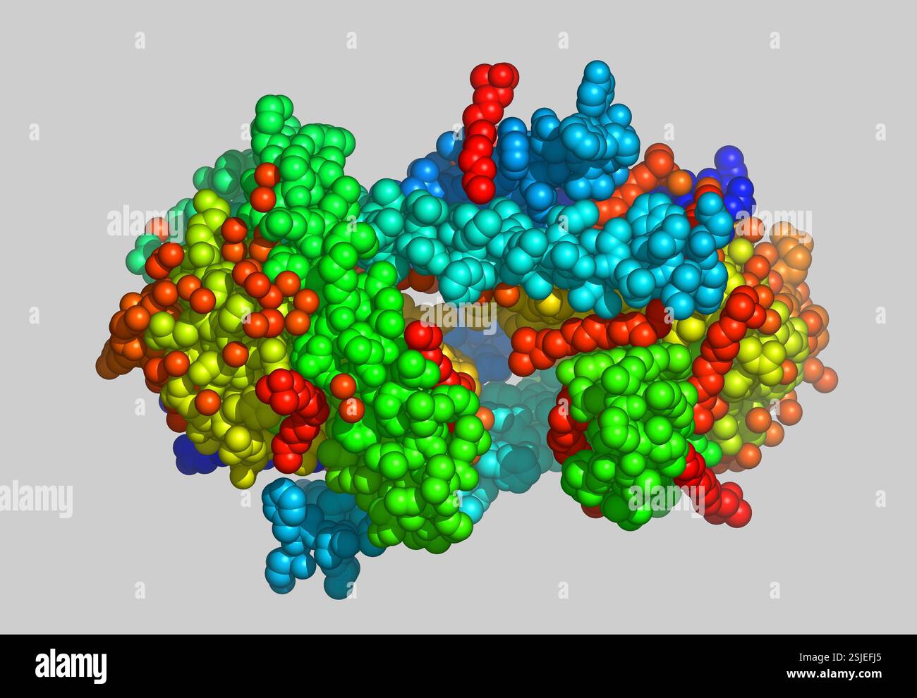 Protein, protein as a molecular model Stock Photo - Alamy