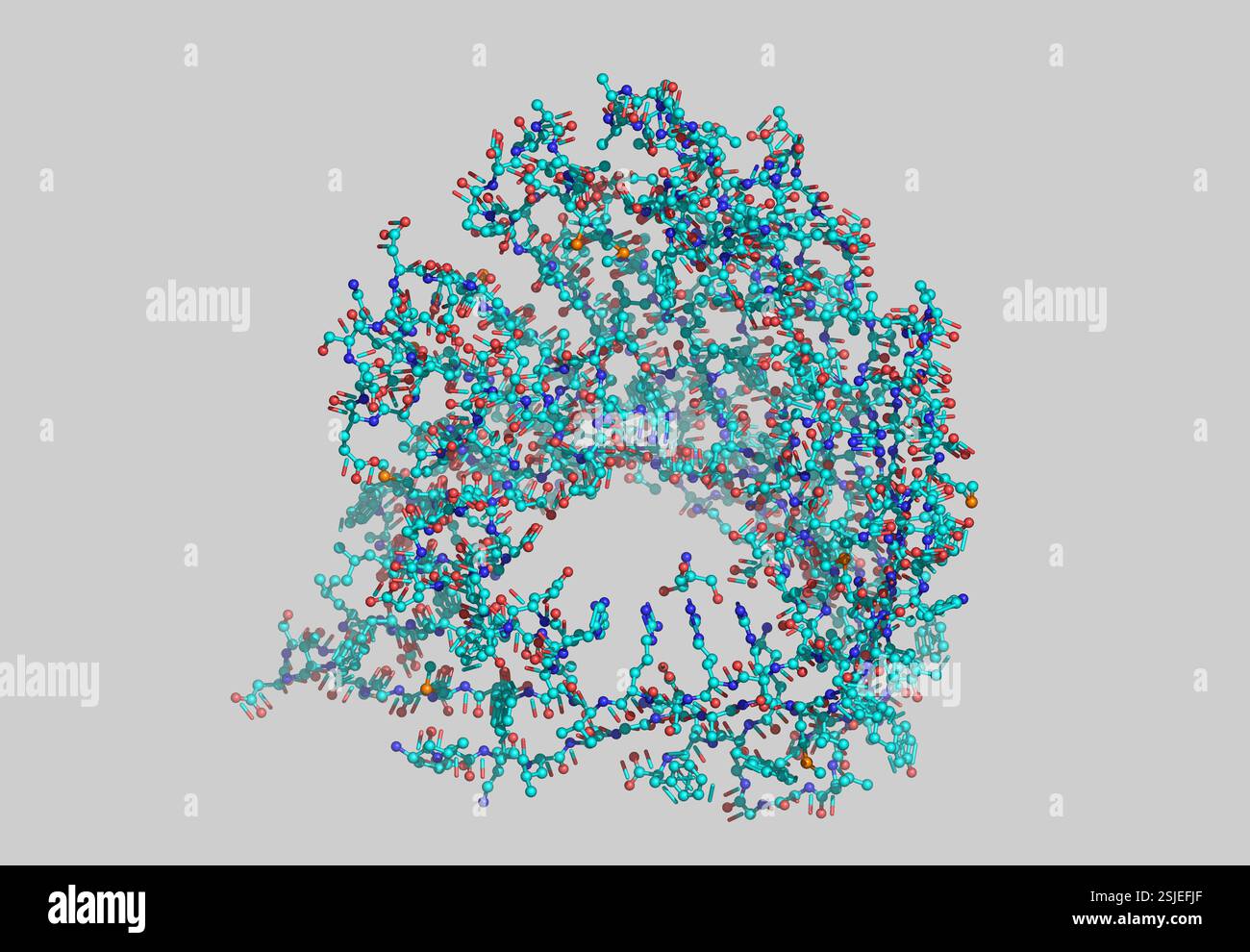 Protein, protein as a molecular model Stock Photo - Alamy