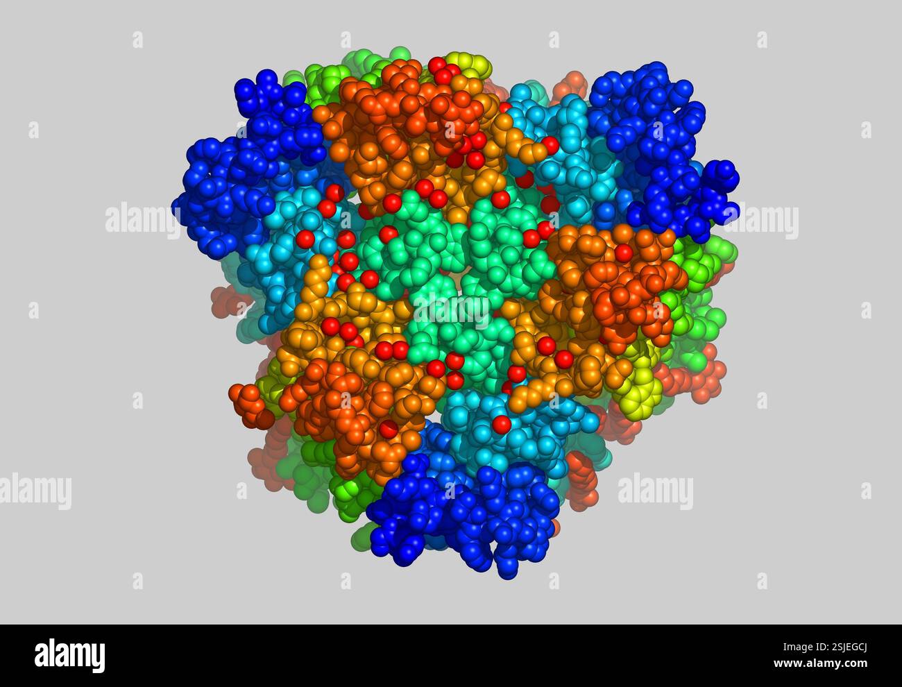 Protein, protein as a molecular model Stock Photo - Alamy