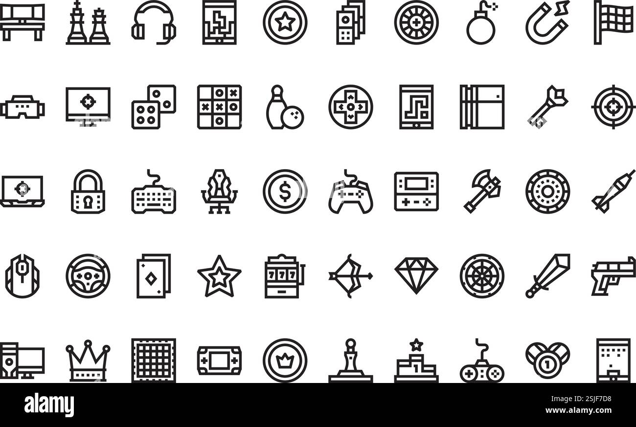 High-Quality Vector Icons Collection with Editable Stroke. Ideal for Professional and Creative Projects. Stock Vector