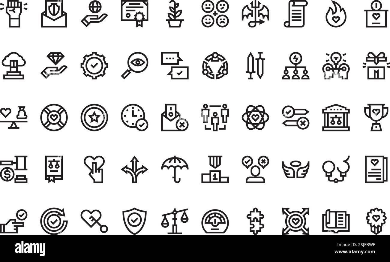 High-Quality Vector Icons Collection with Editable Stroke. Ideal for Professional and Creative Projects. Stock Vector