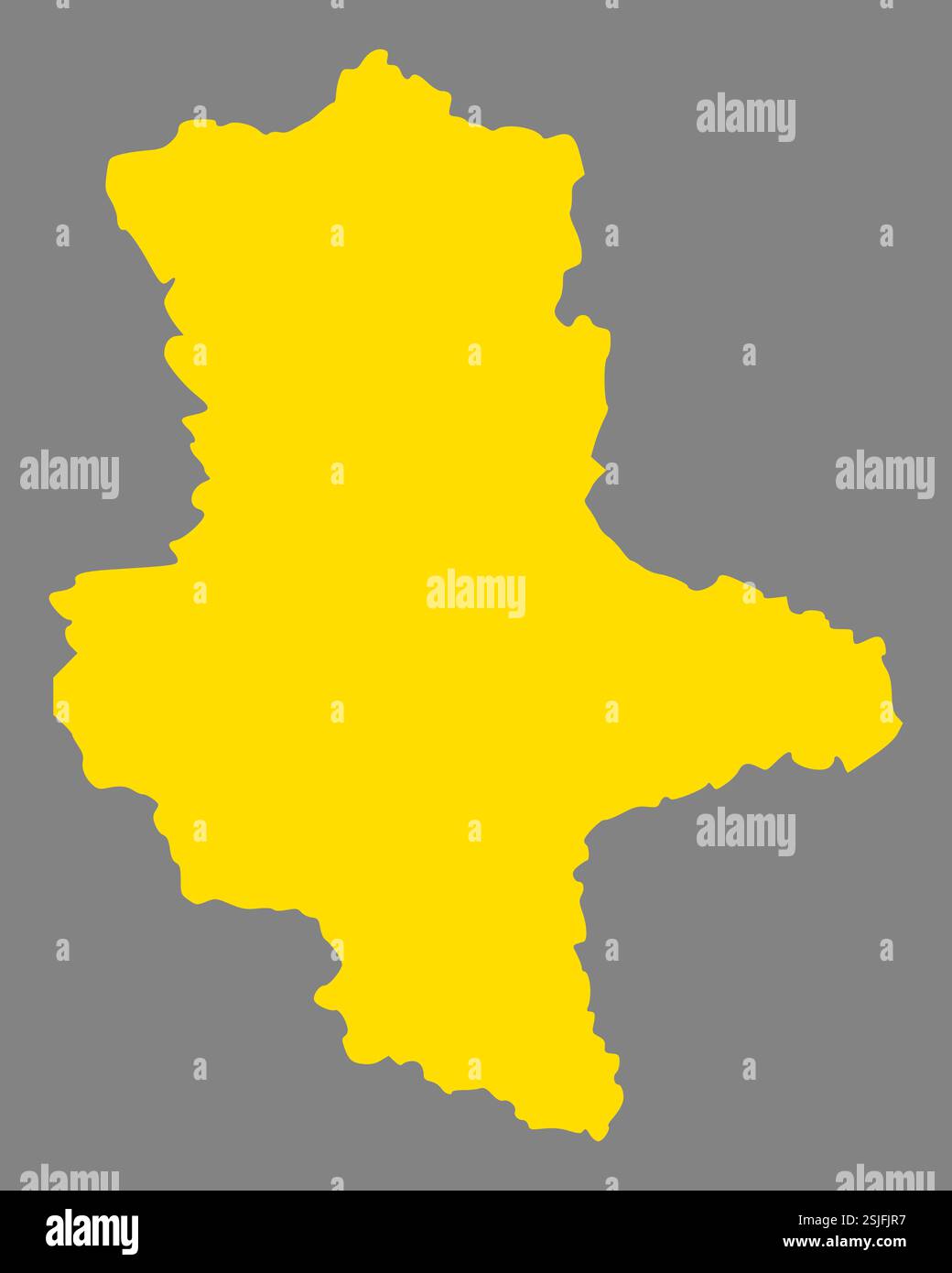 Map of Saxony-Anhalt Stock Photo - Alamy