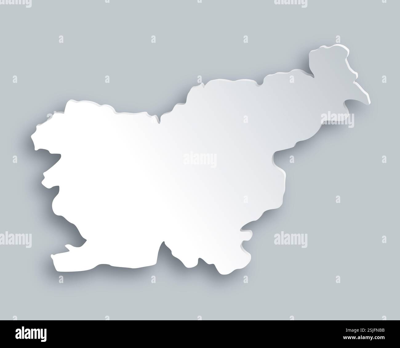 Map of Slovenia Stock Photo - Alamy