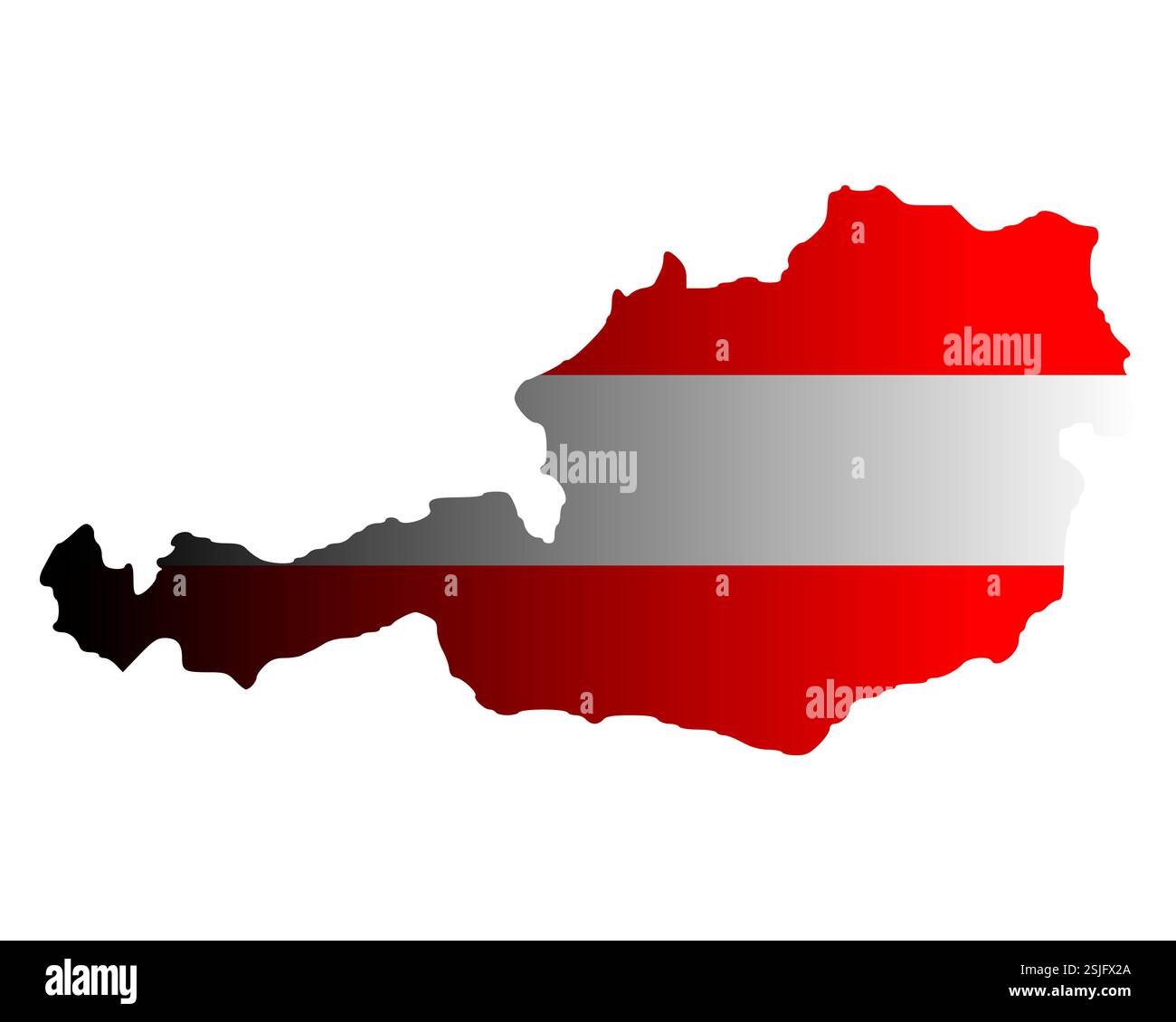 Flag map austria hi-res stock photography and images - Alamy
