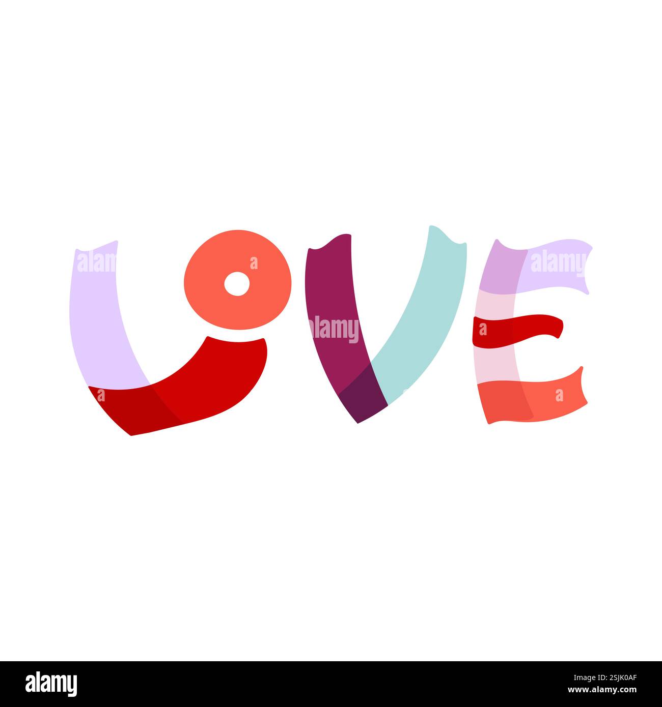 Love word hand drawn lettering. Symbol of affection, loyalty, kindness ...