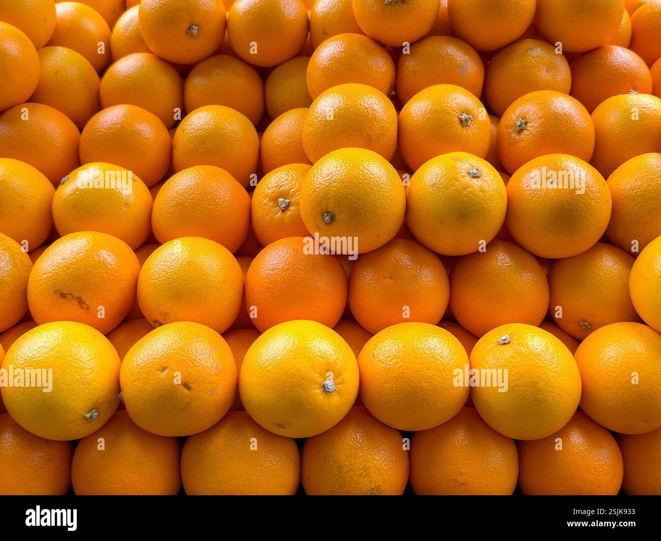 Close up view of a fresh oranges. - Smartphone Captured Stock Image