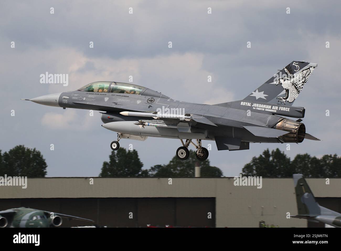 135, a General Dynamics F-16BM operated by the 1st Fighter Squadron ...