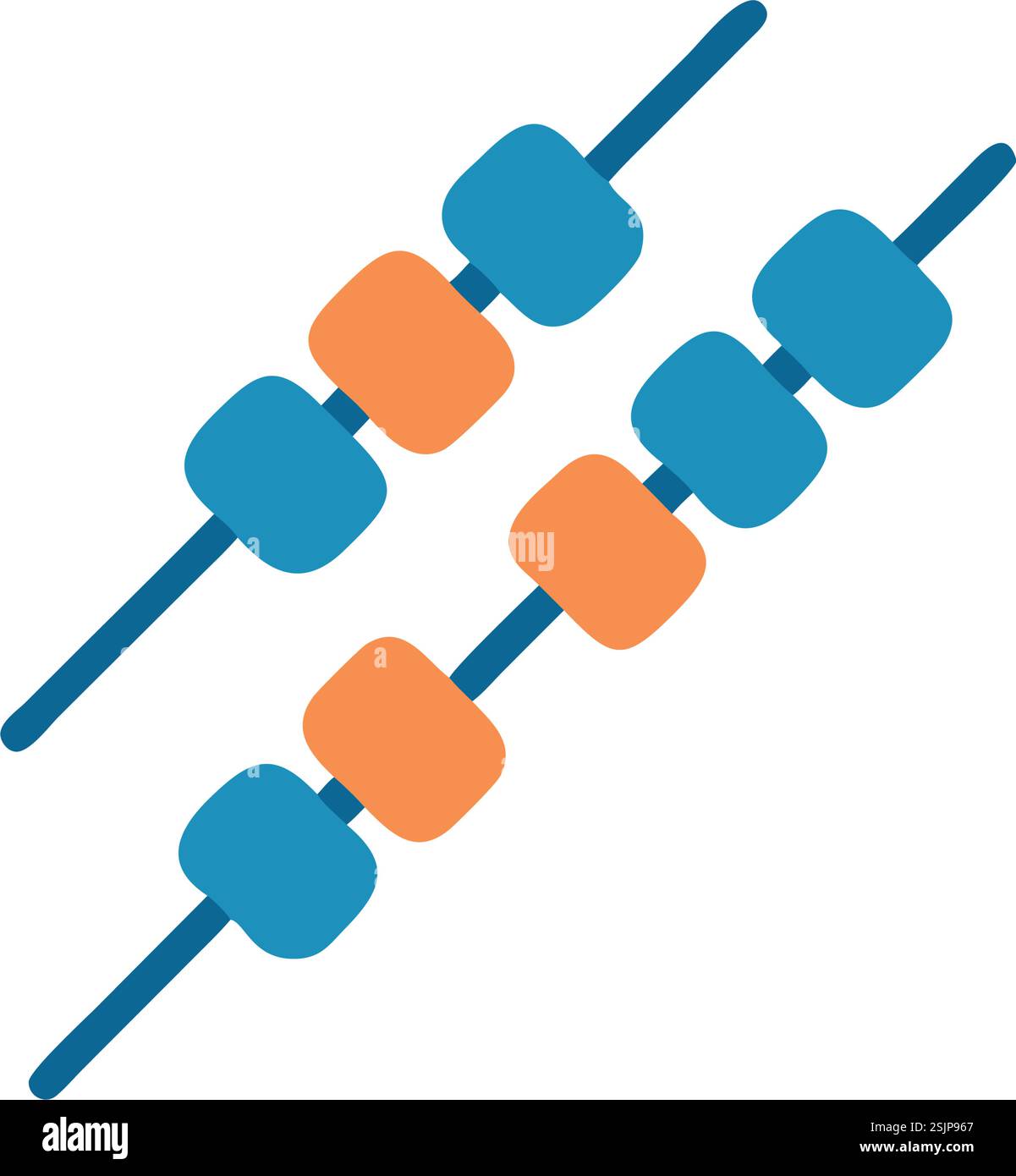 Restaurant barbecue skewer icon illustration Stock Vector Image & Art ...