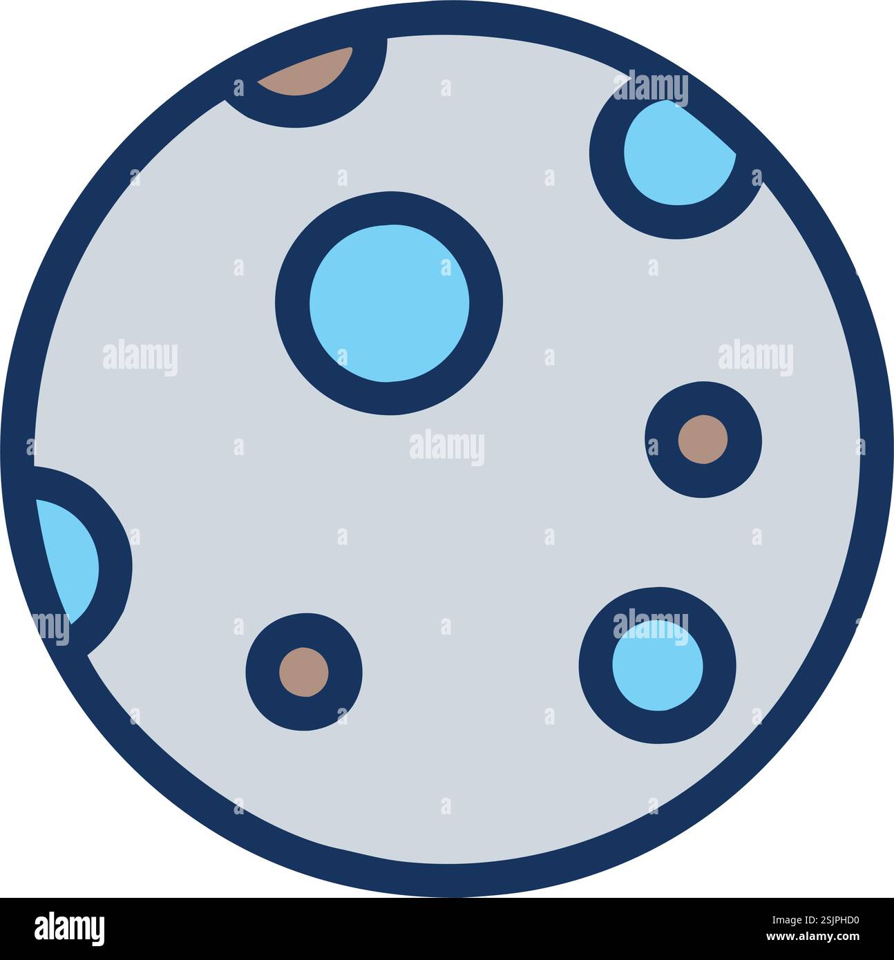 Space Exploration Moon Surface Icon Stock Vector Image & Art - Alamy