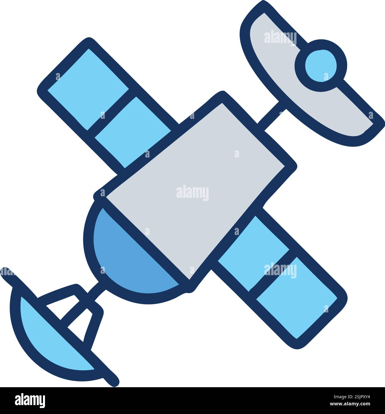 Space Exploration Orbiting Satellite Icon Stock Vector Image & Art - Alamy