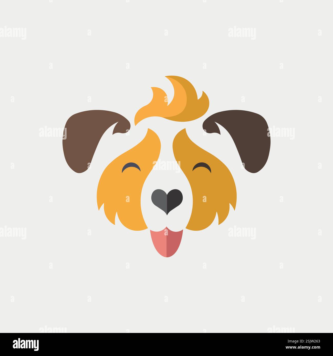 Vector illustration of cute dog Stock Vector Image & Art - Alamy