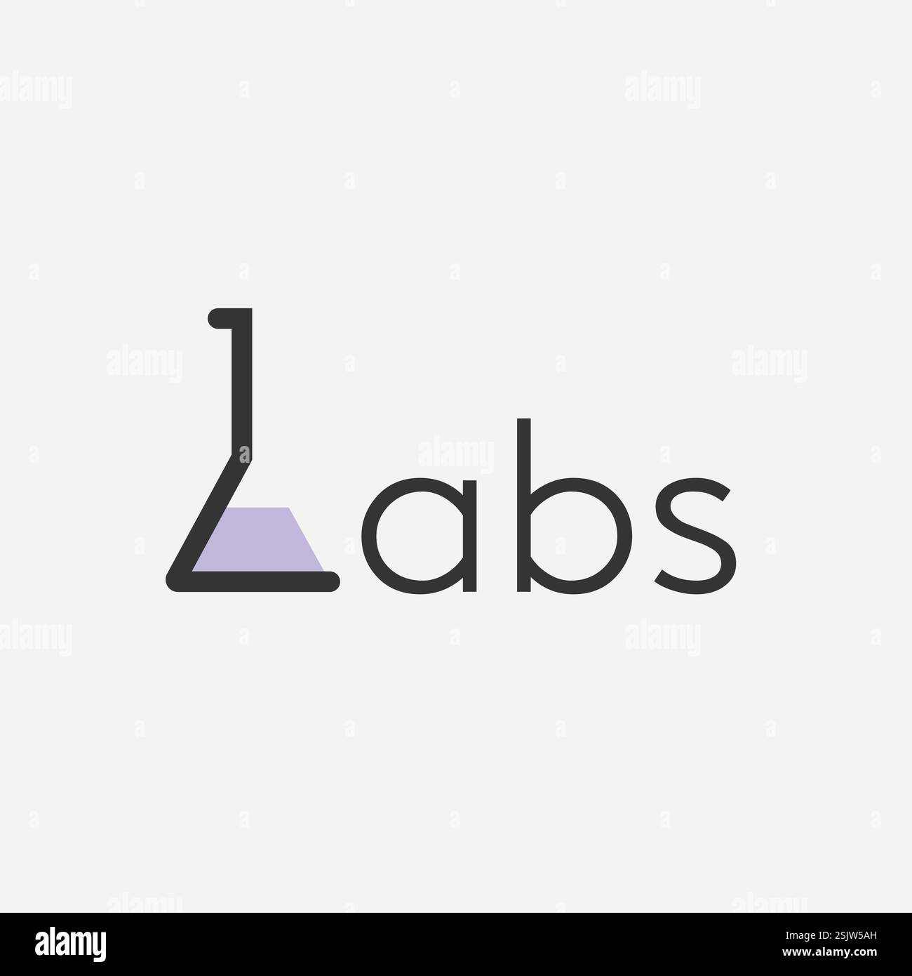 Vector lab minimal text logo design Stock Vector Image & Art - Alamy