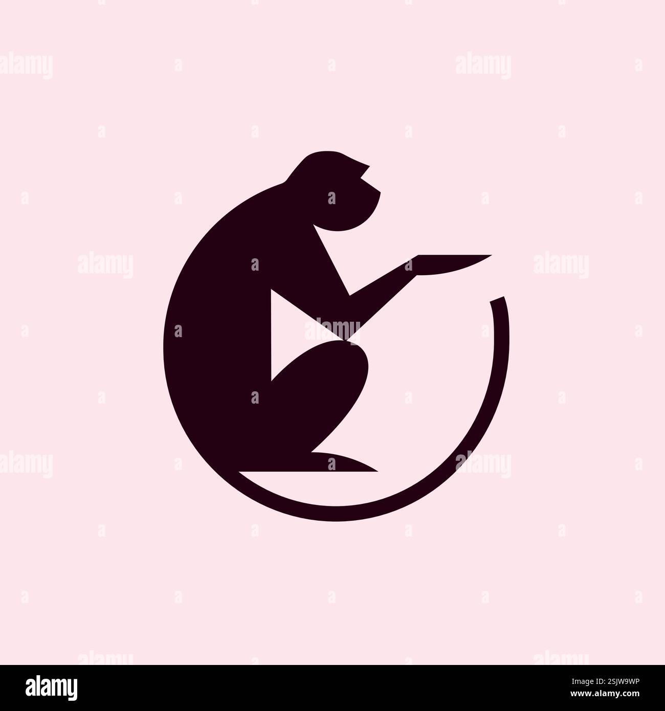 Vector illustration of cartoon monkey Stock Vector Image & Art - Alamy