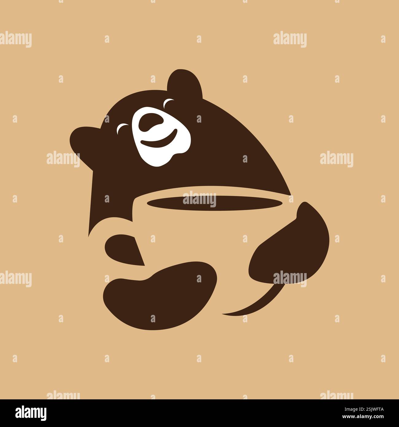 Iced teddy bear Stock Vector Images - Alamy