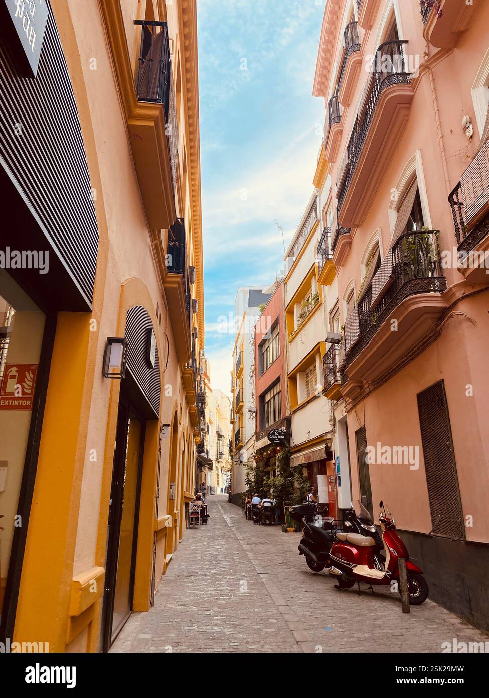 Spanish Food and Architedsture - Smartphone Captured Stock Image