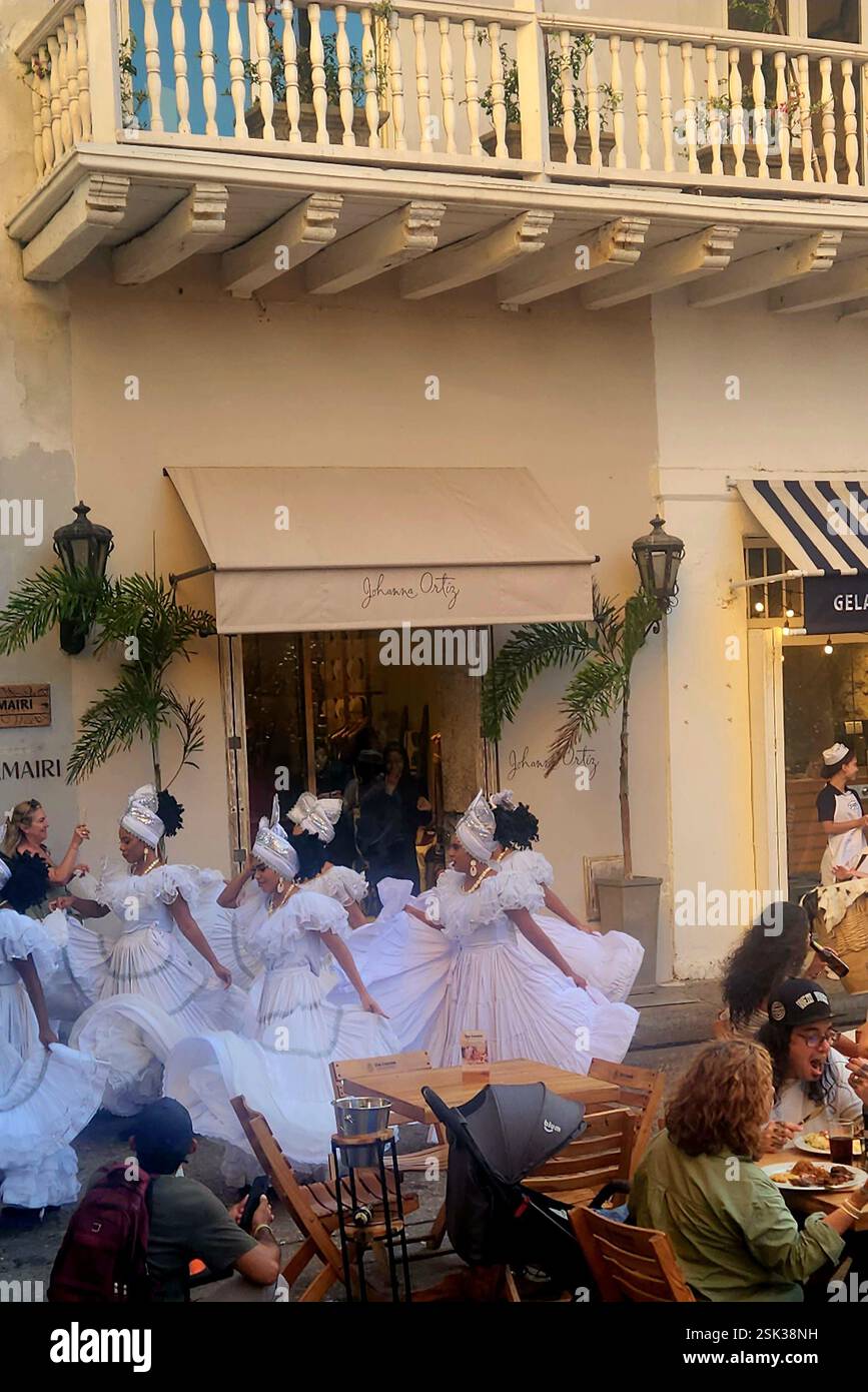 Cartagena Vibes Colombia – Festive Parade 2 / La procesión alegre - Smartphone Captured Stock Image