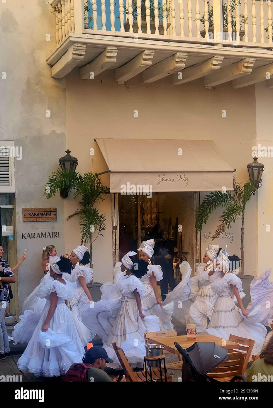 Cartagena Vibes Colombia – Festive Parade 1 / La procesión alegre - Smartphone Captured Stock Image