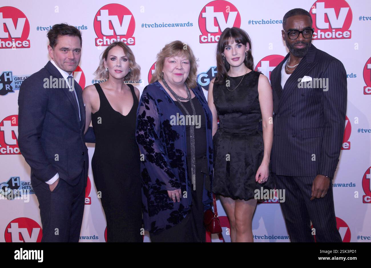 London, UK. Cast of Casualty at the TV Choice Awards 2025. Park Lane