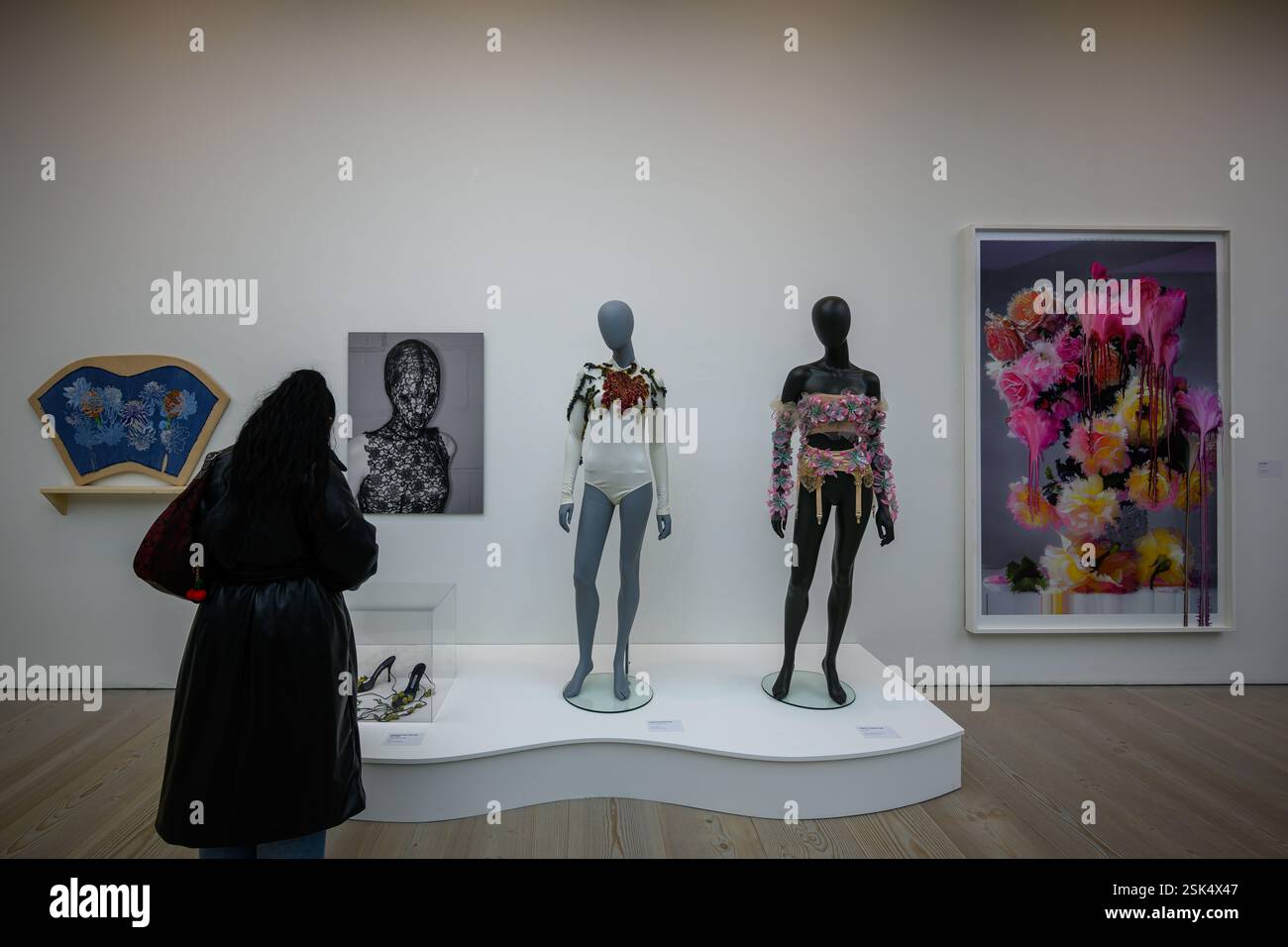 London, UK, 11th February 2025, Spring comes to the Saatchi Gallery with the Flowers - Flora In Contemporary Art & Culture exhibition. Over nine major gallery spaces, there are large-scale installations, original artworks, photography, fashion and many more. Opening on 12th February till 5th May 2025., Andrew Lalchan Photography/Alamy Live News Stock Photo