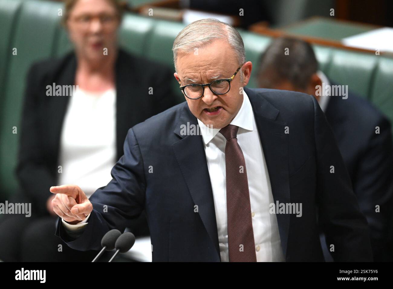 Canberra, Australia. 12th Feb, 2025. Australian Prime Minister Anthony