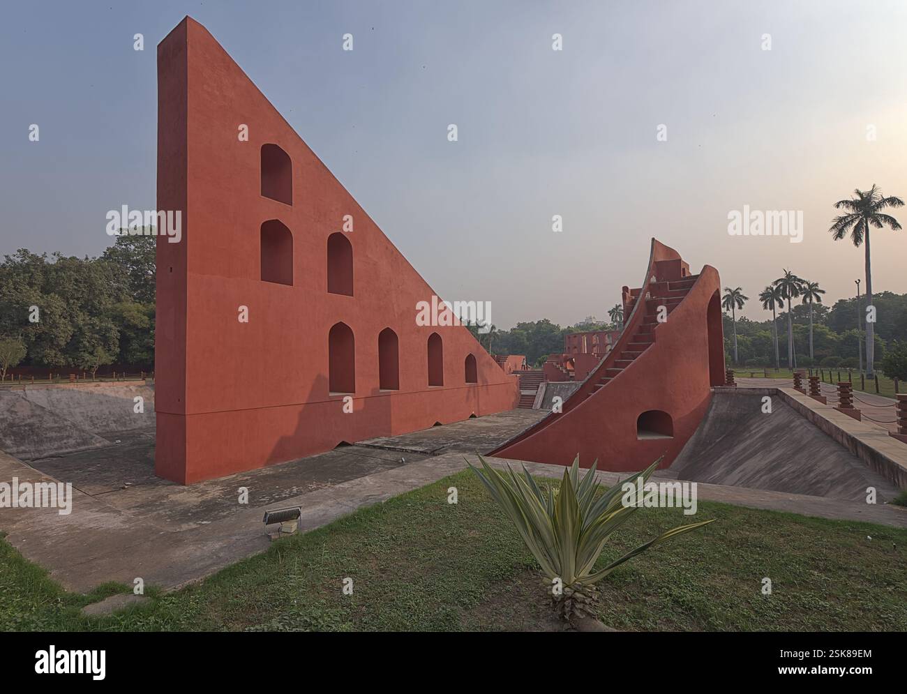 Jantar Mantar, architectural astronomy instruments, Delhi, India Stock Photo