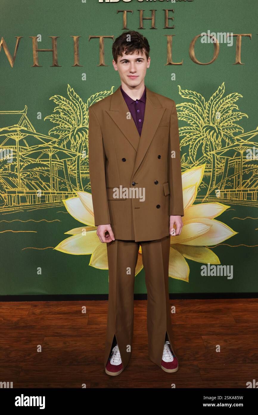 Los Angeles, USA. 11th Feb, 2025. Sam Nivola arrives at the Los Angeles ...