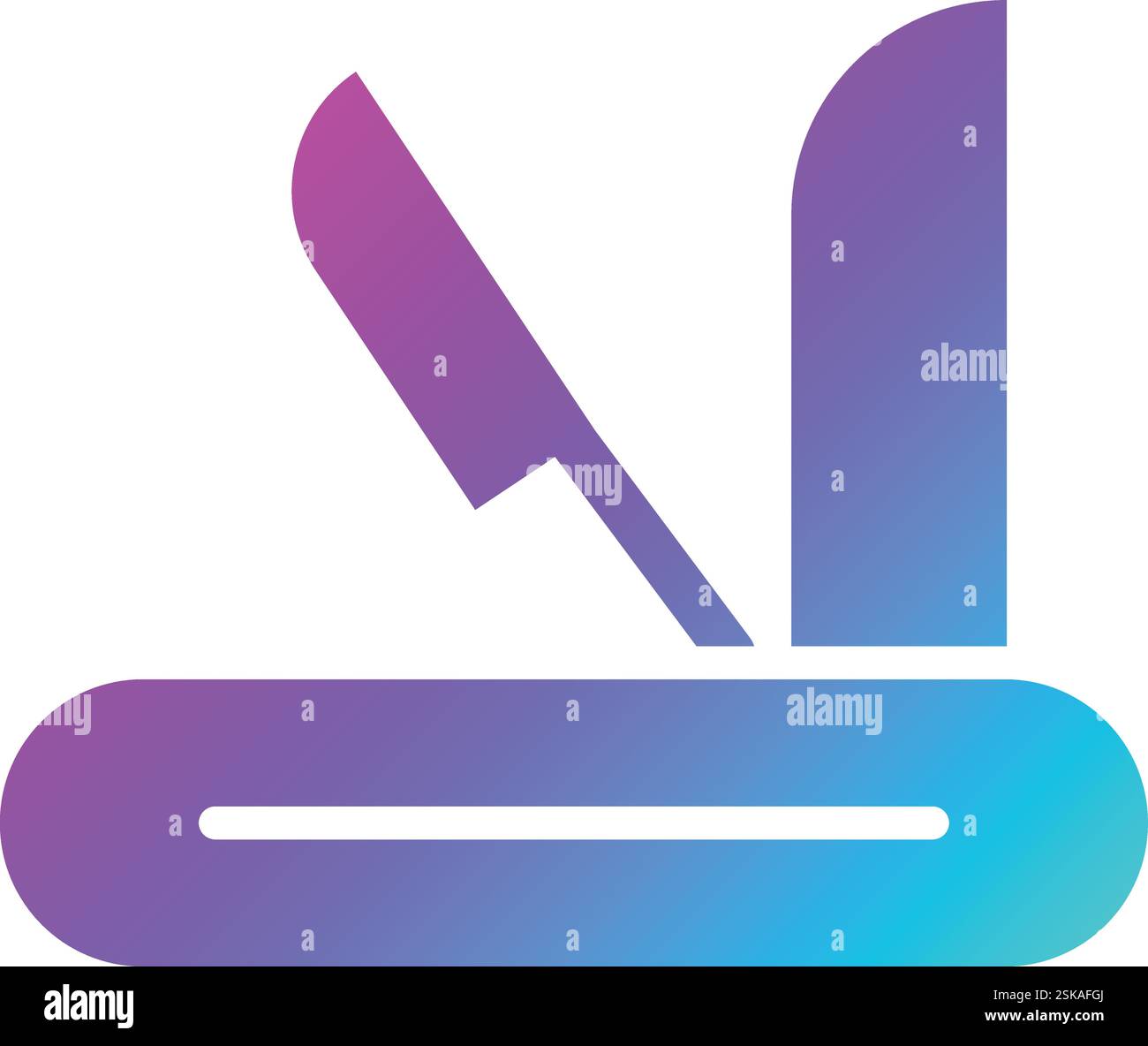 Swiss army knife Vector Icon Design Illustration Stock Vector