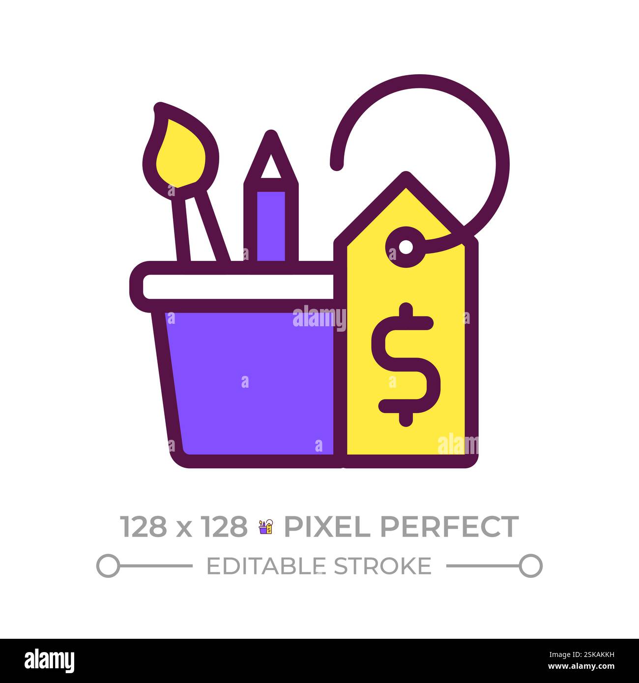 Hobby pixel perfect RGB color icon Stock Vector