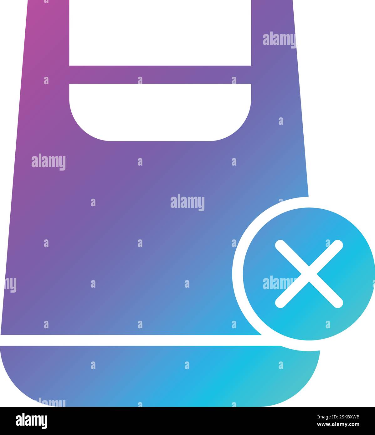 No plastic bag Vector Icon Design Illustration Stock Vector