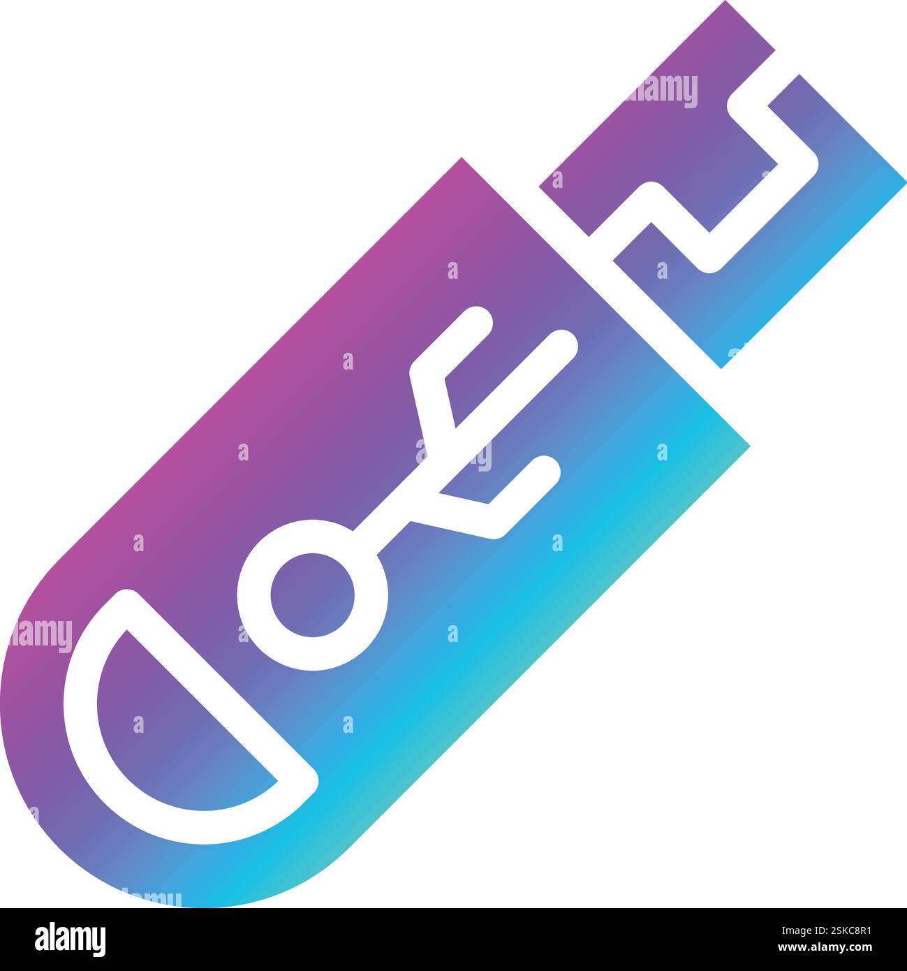 Usb drive Vector Icon Design Illustration Stock Vector