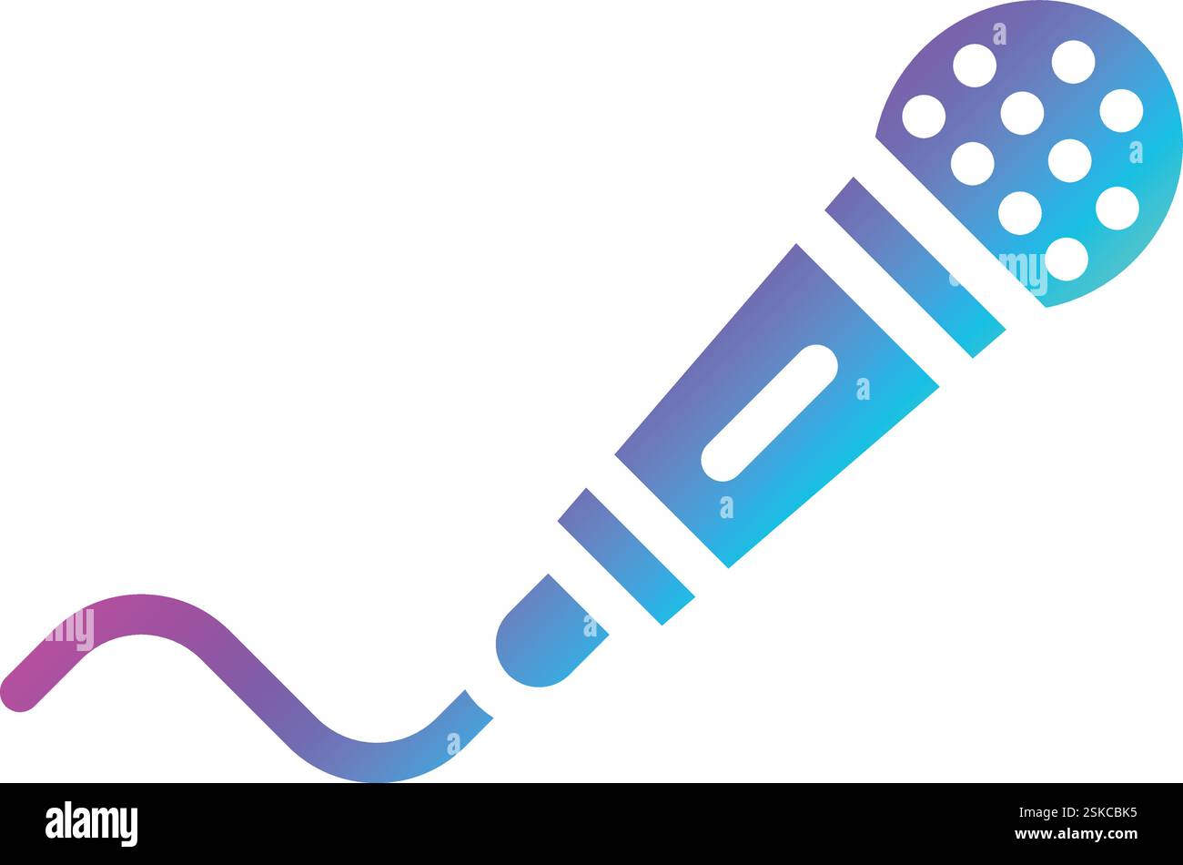 Microphone Vector Icon Design Illustration Stock Vector