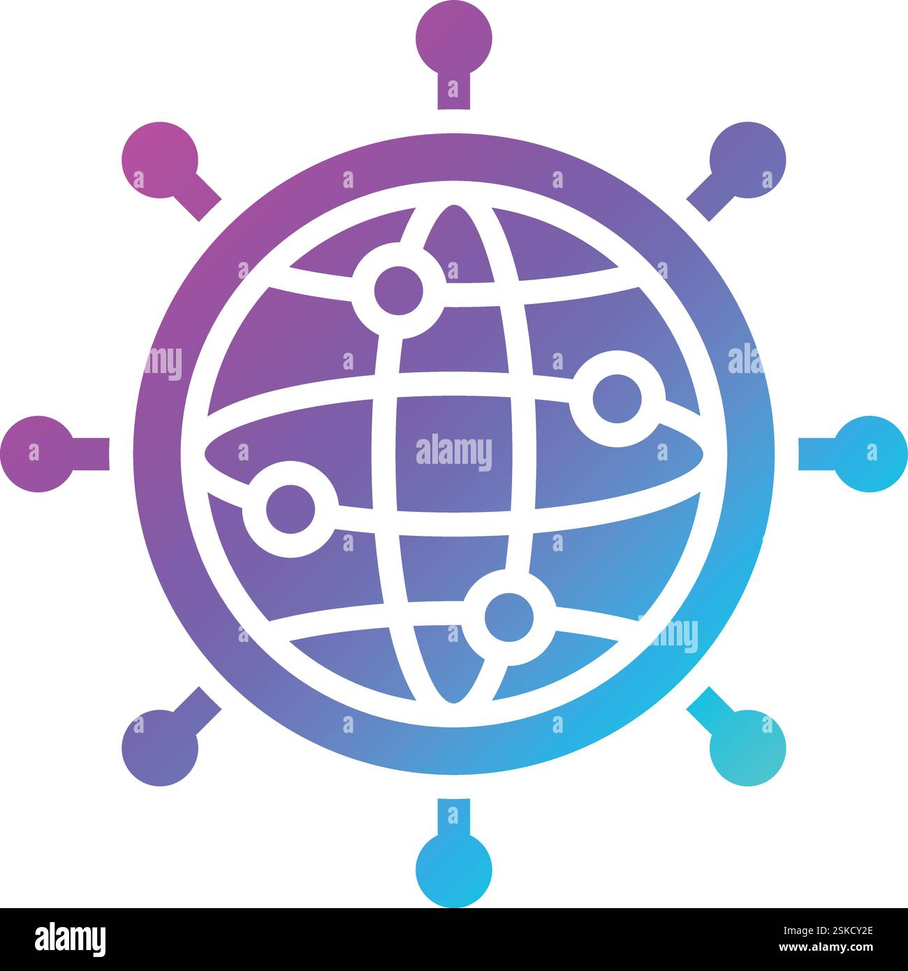 Networking Vector Icon Design Illustration Stock Vector