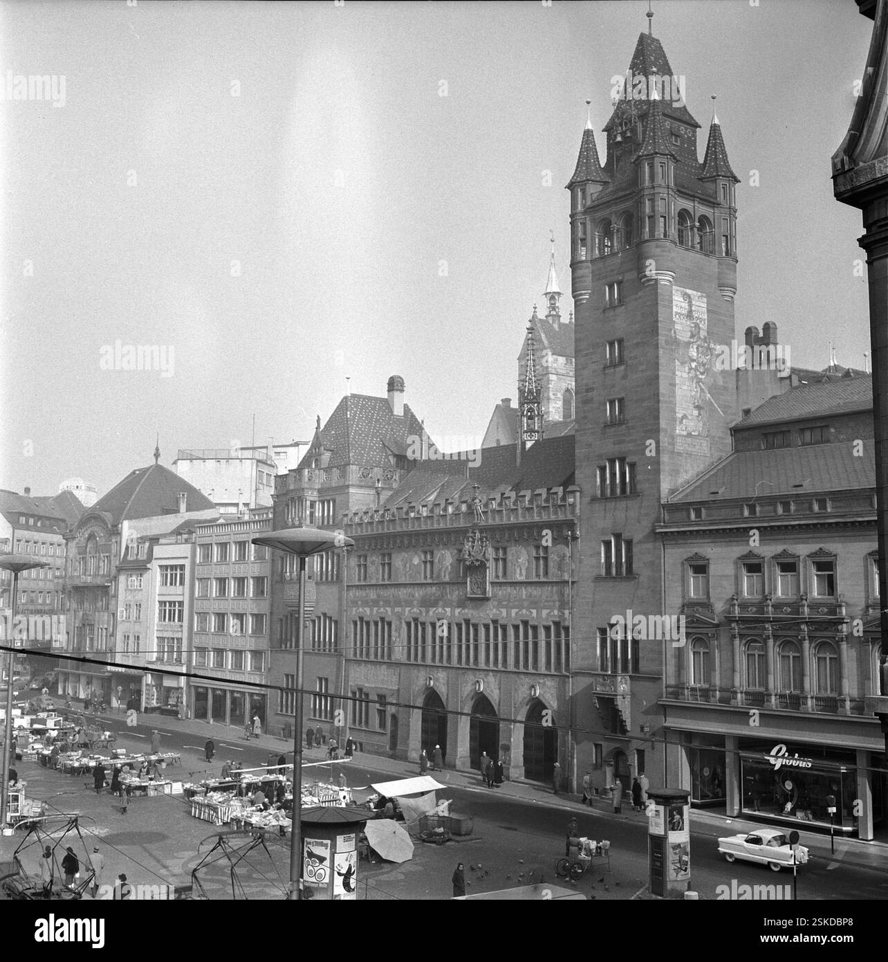 Basler Rathaus, Basel 1959#City Hall Basle 1959- RDB BY DUKAS Stock ...