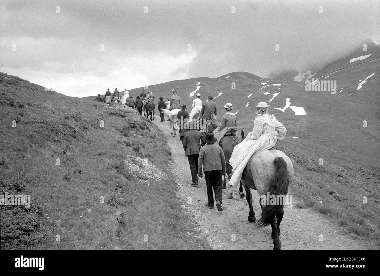 --- Jubiläumsreise zum 100. Jahrestag der ersten Cook-Reise durch die Schweiz, 1963#Journey on the occasion of centenary of first Cook travel through Switzerland, 1963- RDB BY DUKAS Stock Photo