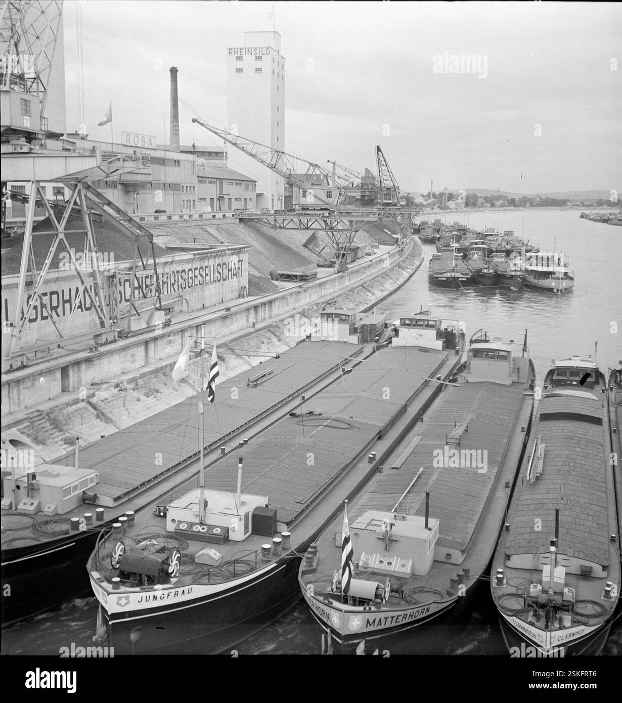 River rhine basel Black and White Stock Photos & Images - Alamy