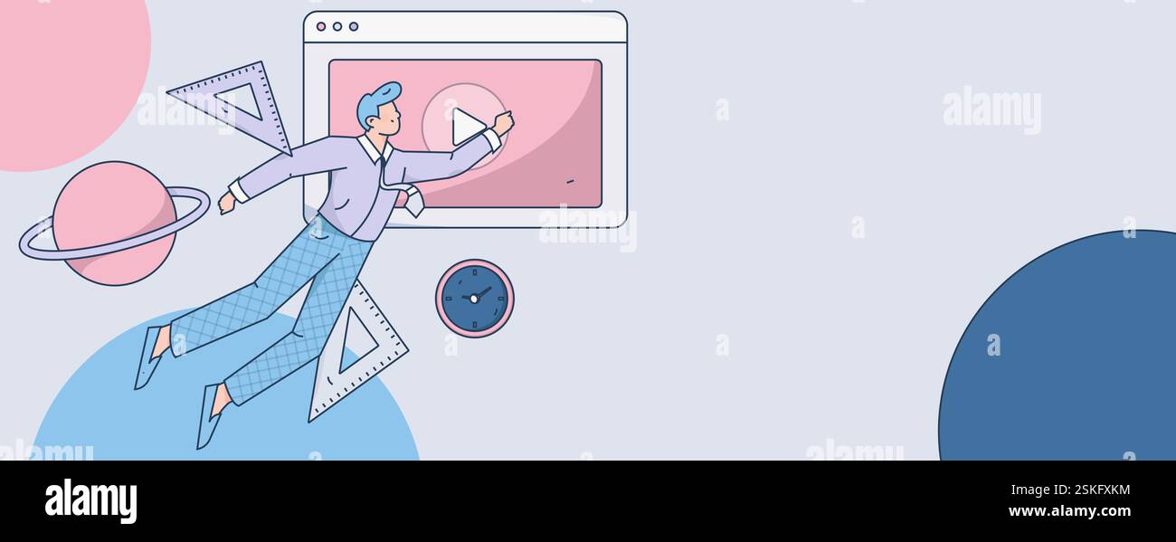 Learning Human Vector Education and learning people flat vector concept hand drawn ...