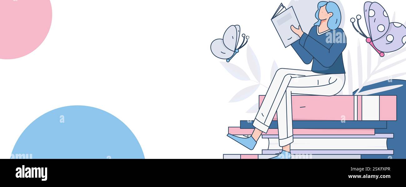 Learning Human Vector Education and learning people flat vector concept hand drawn ...