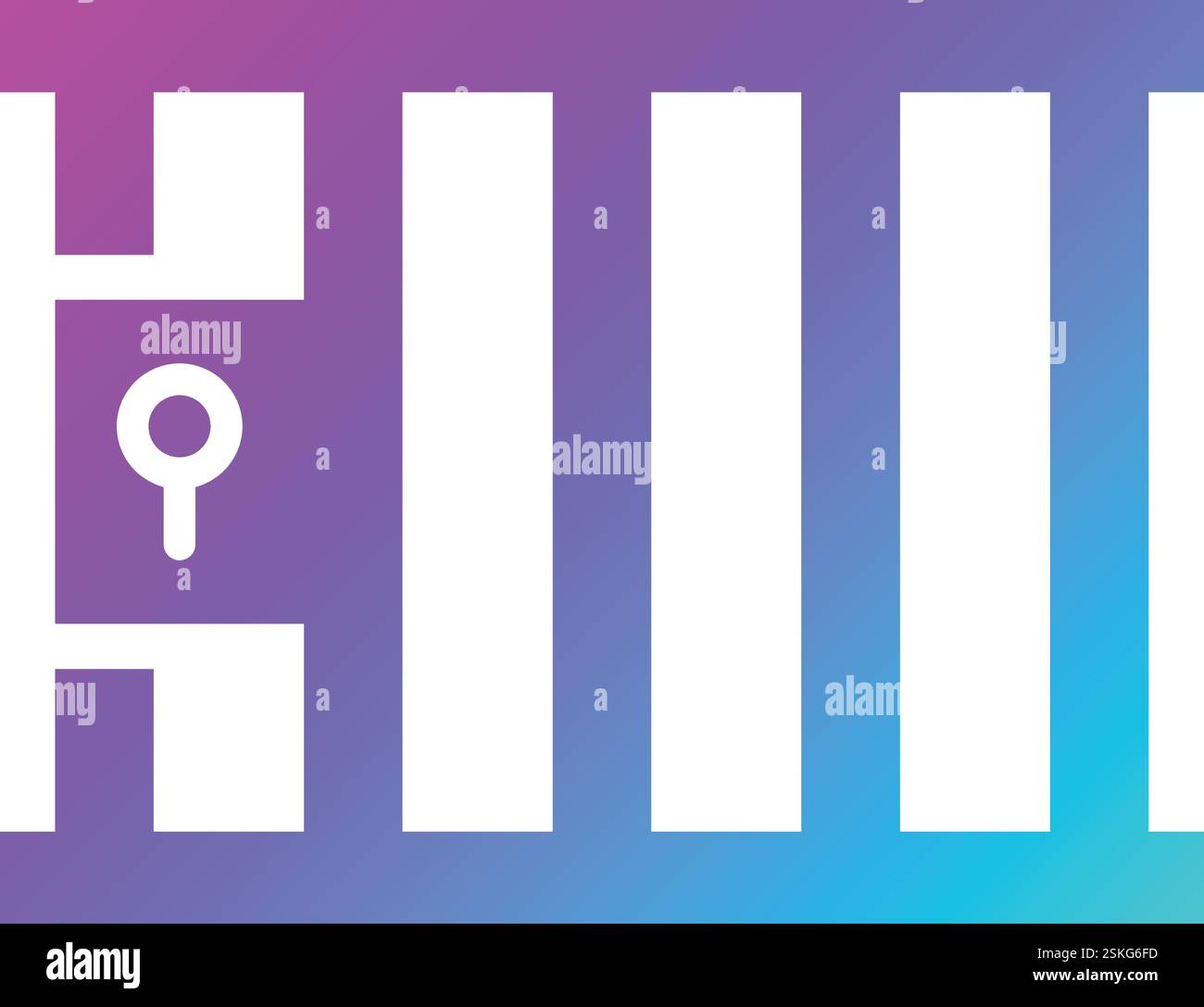 Jail Vector Icon Design Illustration Stock Vector