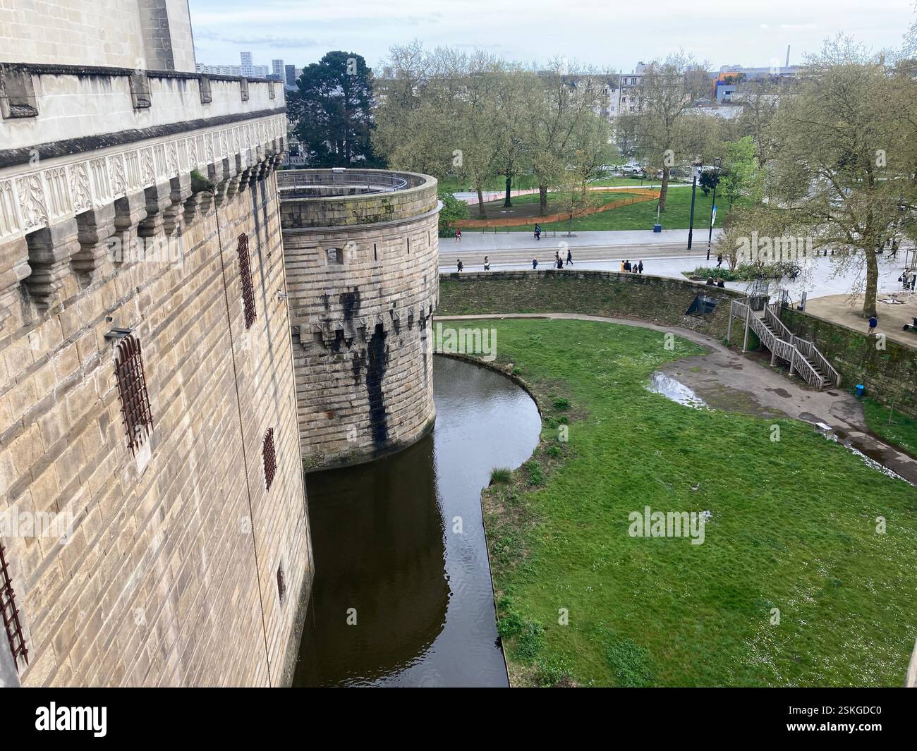 The Château des ducs de Bretagne in Nantes, France - Smartphone Captured Stock Image