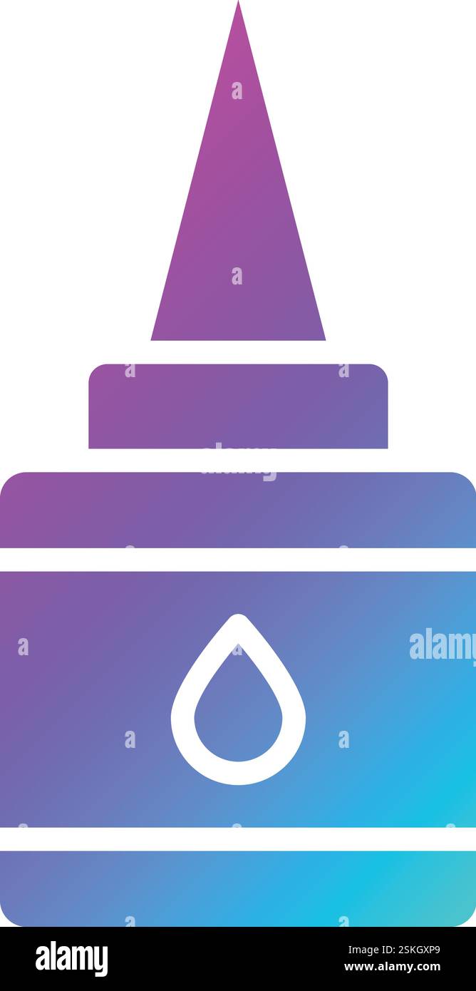 Liquid Glue Vector Icon Design Illustration Stock Vector